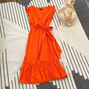 J.Crew Eyelet ruffled Midi